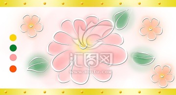 晕染花纹