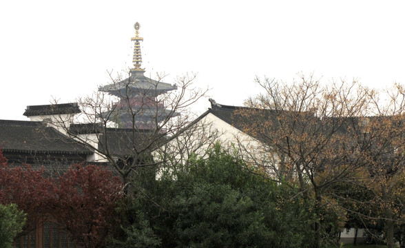 苏州 寒山寺远眺