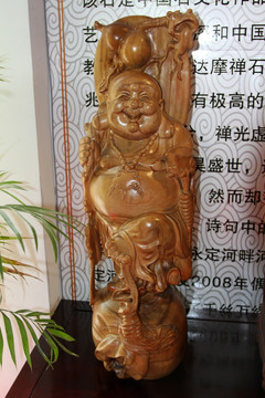 弥勒佛 木雕