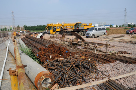 建筑工地 建筑材料