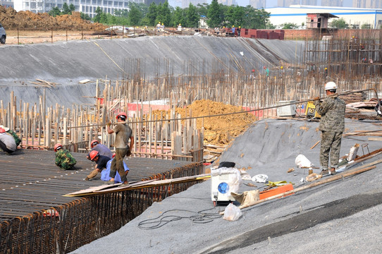 建筑工地 建筑材料