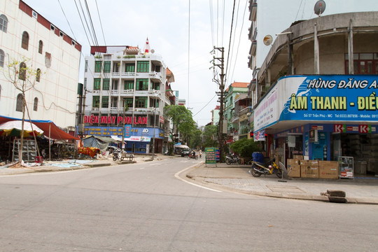 越南芒街 街头风景