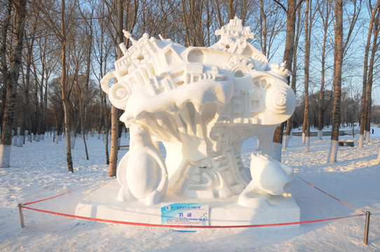 雪雕三等奖 消融