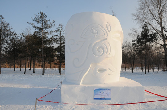 雪雕优秀奖 面具