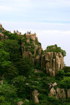 泰山 云海  泰山云海 山脉