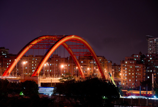 深圳彩虹桥夜景