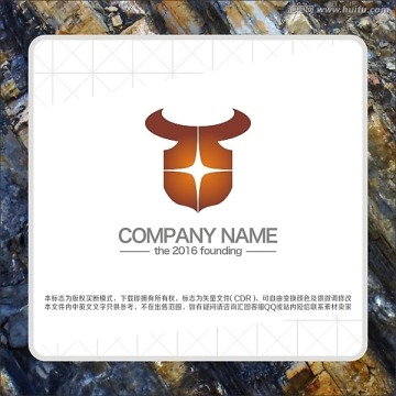 LOGO 标志 牛头