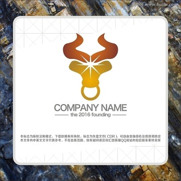 标志 LOGO 牛头