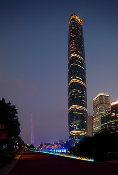 广州国际金融中心夜景