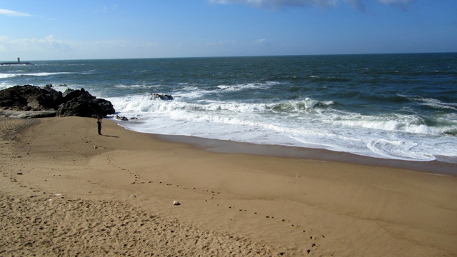 海边沙滩 海水海浪