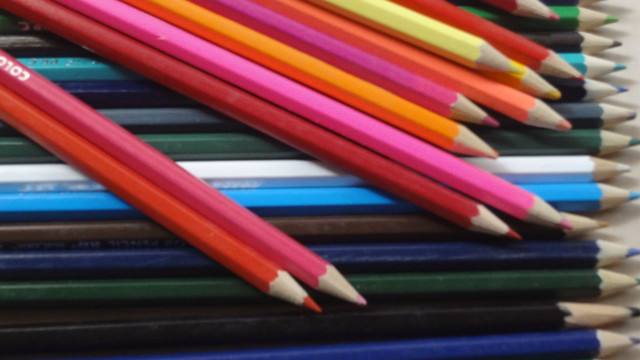 铅笔 文具 绘画 彩色 彩铅