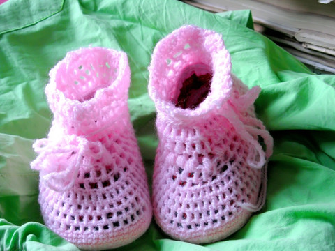 婴儿毛线鞋 婴儿鞋