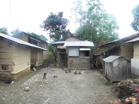 尼泊尔达鲁人村庄