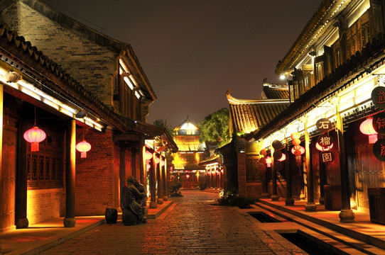 台儿庄夜景