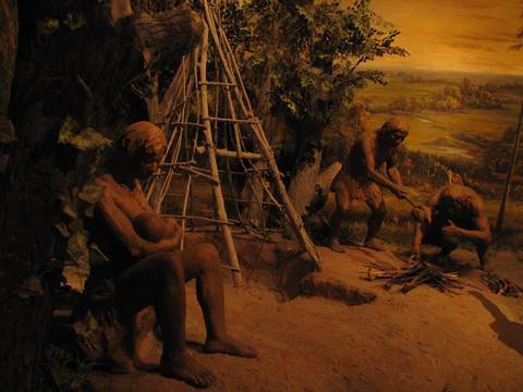 天津博物馆 早期人类的生活状态