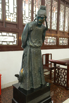 中国古代名人雕塑李商隐