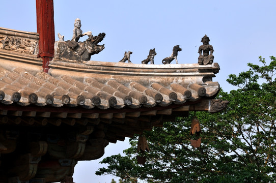 蓟县独乐寺的房脊