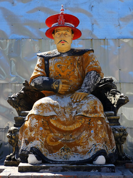 清代皇帝塑像