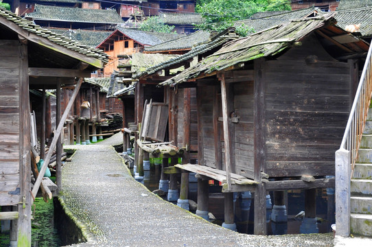 贵州风景 木屋