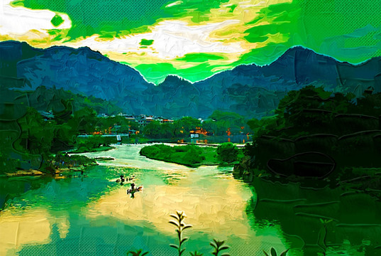 风景油画