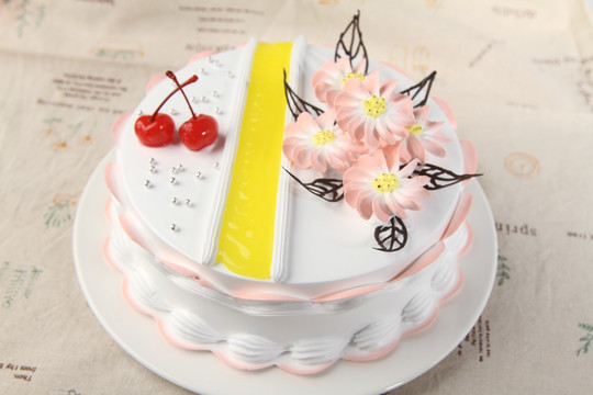 生日蛋糕野菊花