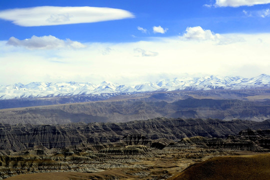 西藏风光 象泉河谷