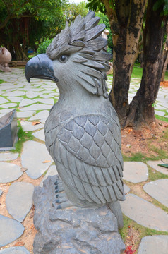 可爱生肖雕塑石雕鹰