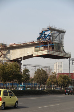 铁路高架桥施工