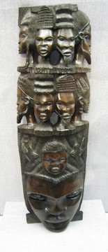 加纳木雕面具
