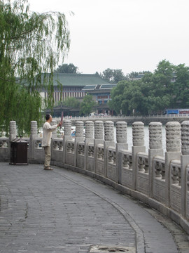 北京北海公园 老有所乐