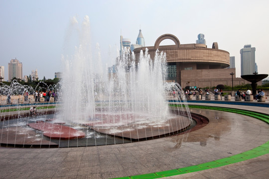 上海博物馆 喷泉