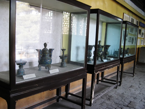 景泰蓝 博物馆展示橱窗