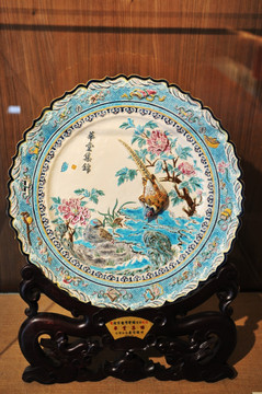 北京台湾会馆的瓷盘