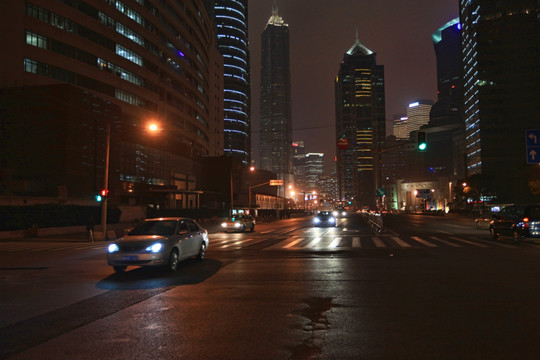 上海陆家嘴 夜景 现代建筑