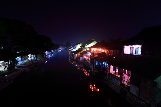 江南水乡夜景