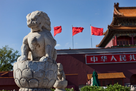 北京天安门石狮子