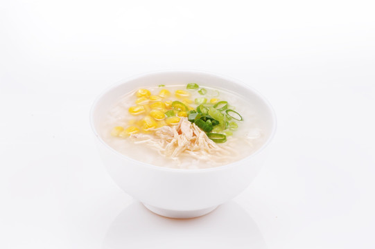 鸡丝玉米粥