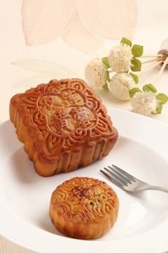 中秋月饼双黄莲蓉