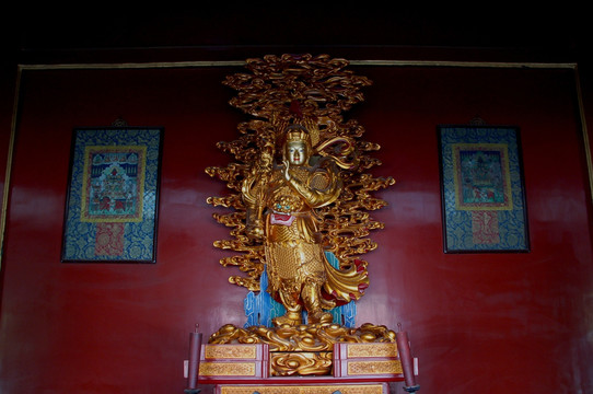 雍和宫韦陀塑像