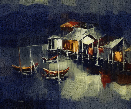 油画
