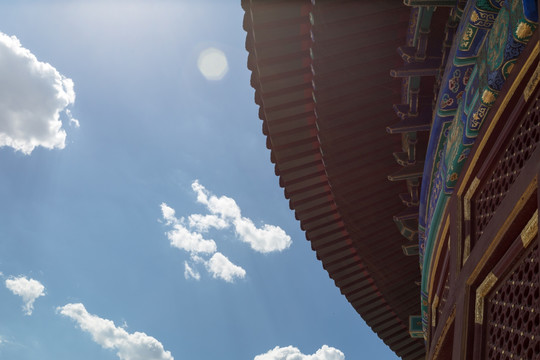北京天坛祈年殿房檐