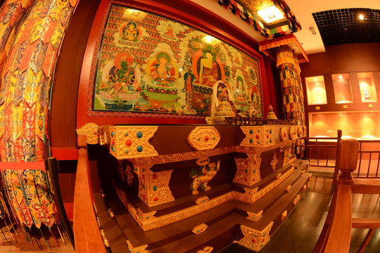 四川博物院藏传佛教展厅装饰