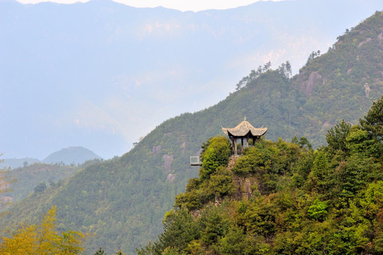 浙江丽水 南尖岩 山峰 早晨