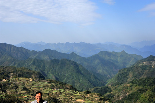 浙江丽水 南尖岩 山峰 早晨