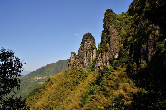 浙江丽水 南尖岩 山峰 早晨