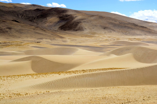 西藏风光 沙漠荒原