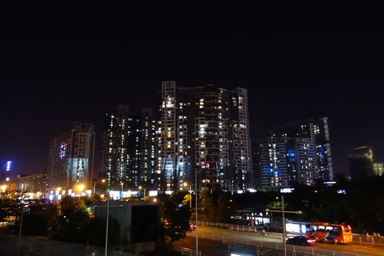 深圳建筑群夜景