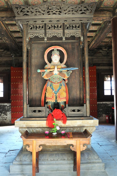 北京大觉寺天王殿韦驮塑像