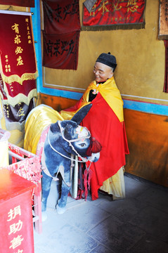 北京妙峰山王三奶奶的毛驴塑像