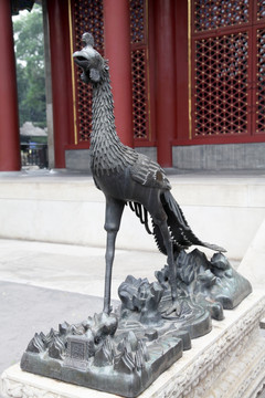 北京颐和园仁寿殿铜凤